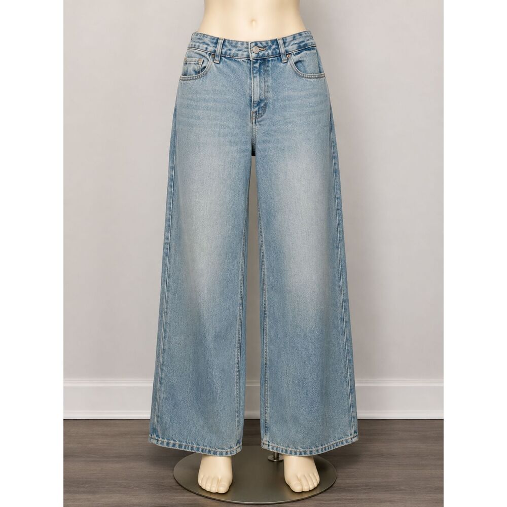 PacSun Casey Low Rise Baggy size 27 Wide Leg Jeans Women's Light Wash Denim